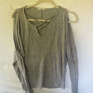 Cold shoulder Sweater